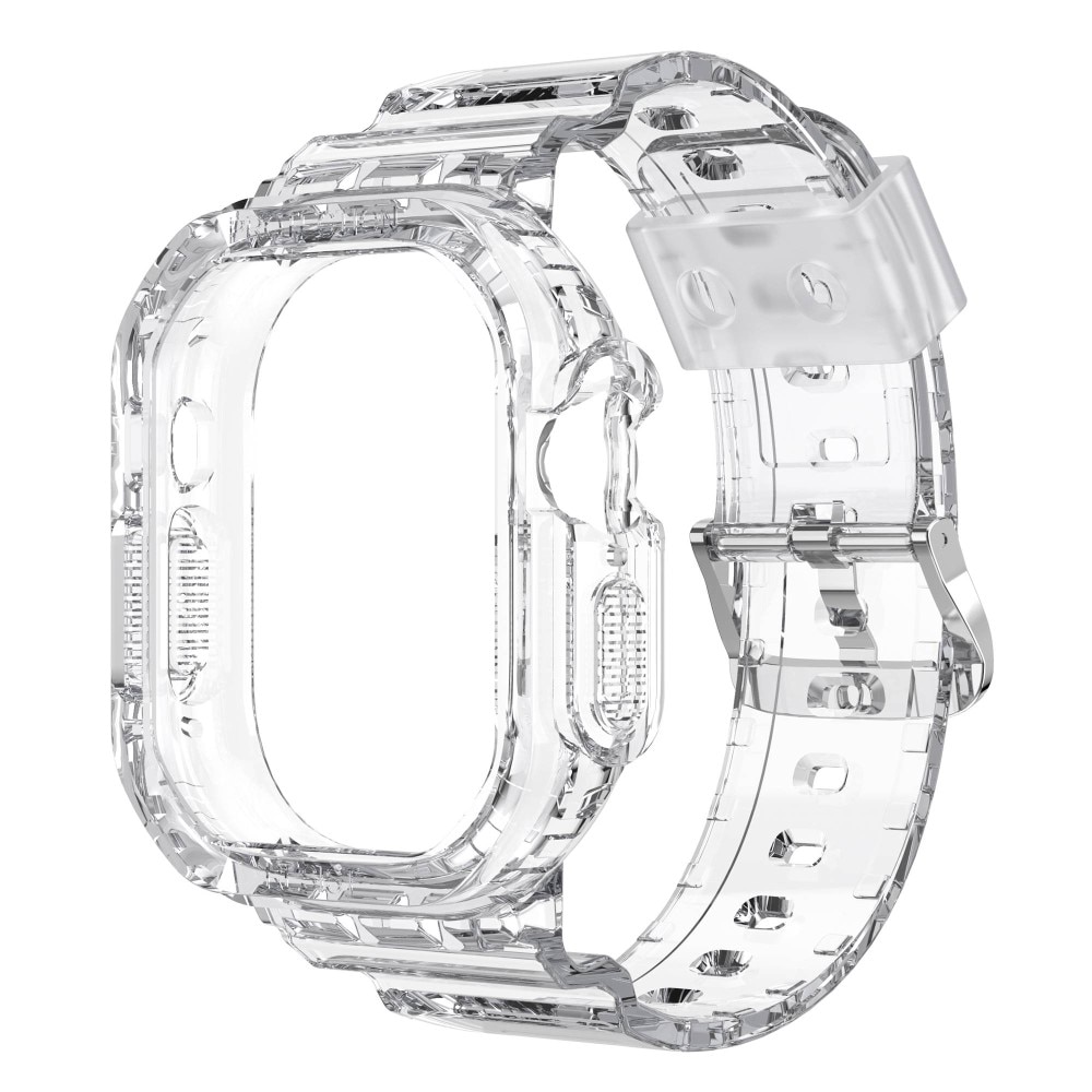 Apple Watch Ultra 49mm Crystal Deksel+Reim gjennomsiktig