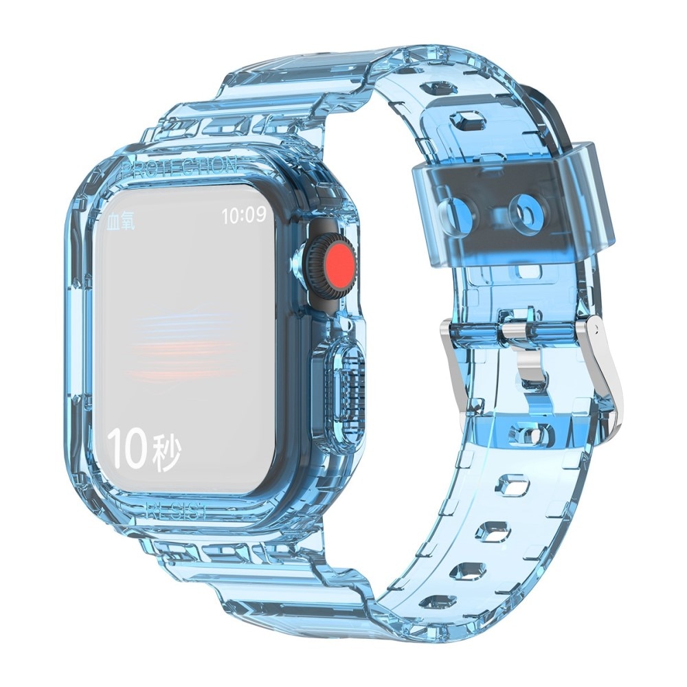 Apple Watch 41mm Series 8 Crystal Deksel+Reim blå