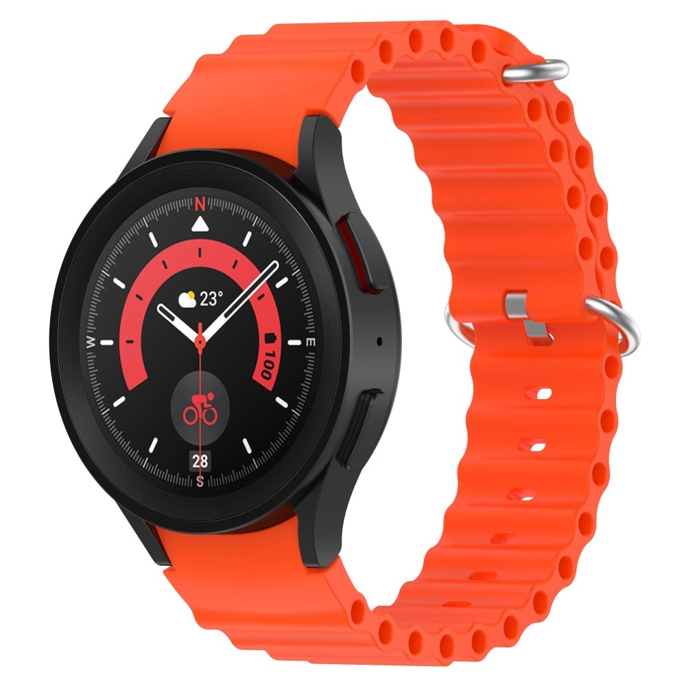 Samsung Galaxy Watch 6 Classic 43mm Full Fit Reim Resistant Silikon oransje