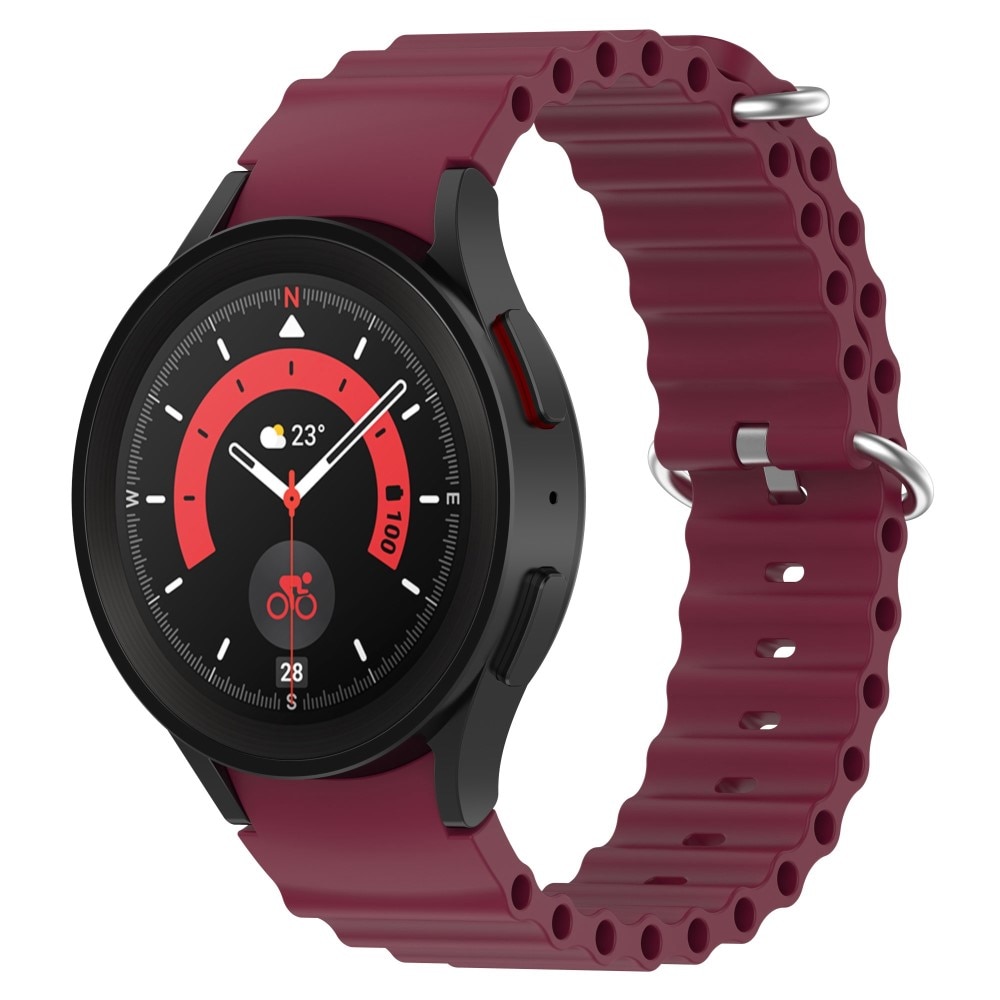 Samsung Galaxy Watch 4 40mm Full Fit Reim Resistant Silikon burgunder