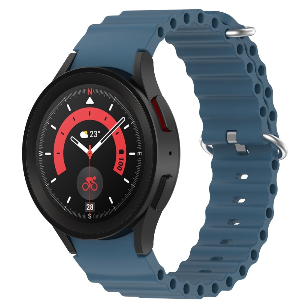 Samsung Galaxy Watch 5 Pro Full Fit Reim Resistant Silikon blå
