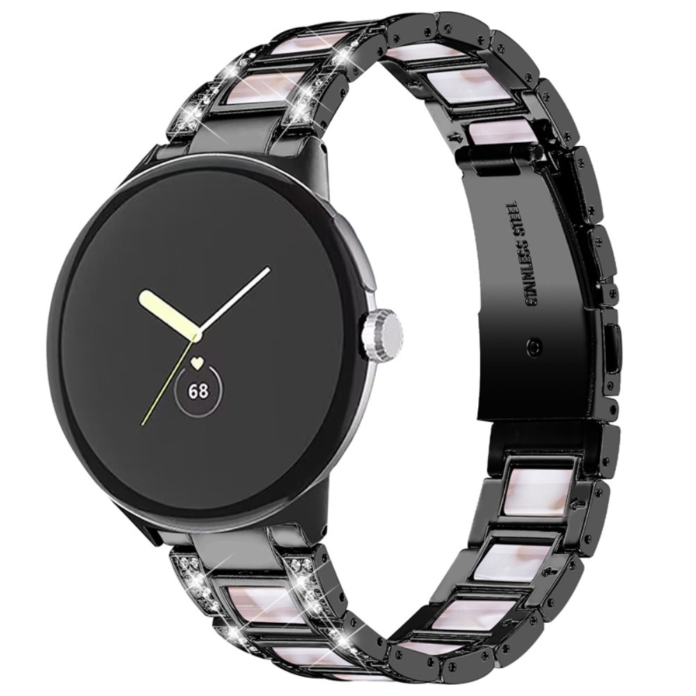 Diamond Bracelet Google Pixel Watch 2 Black Pearl