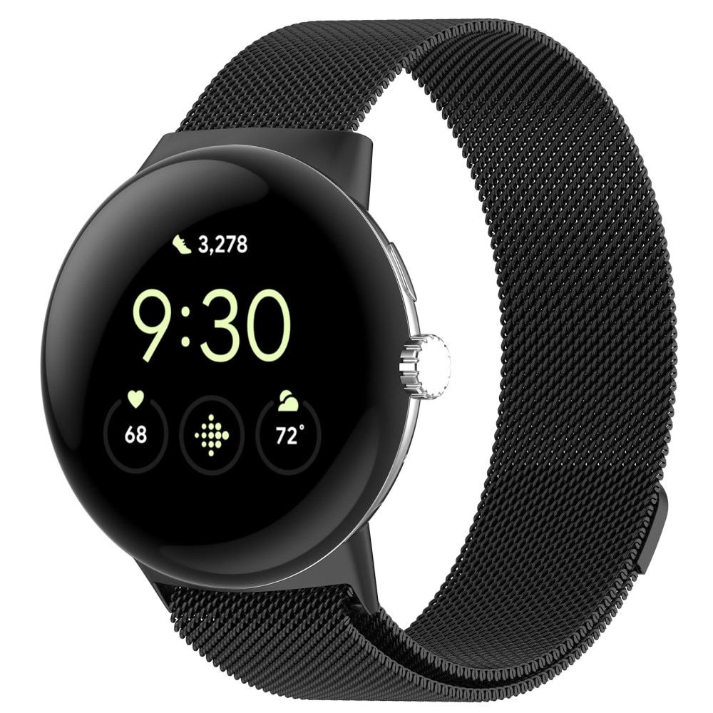 Google Pixel Watch Reim Milanese Loop svart