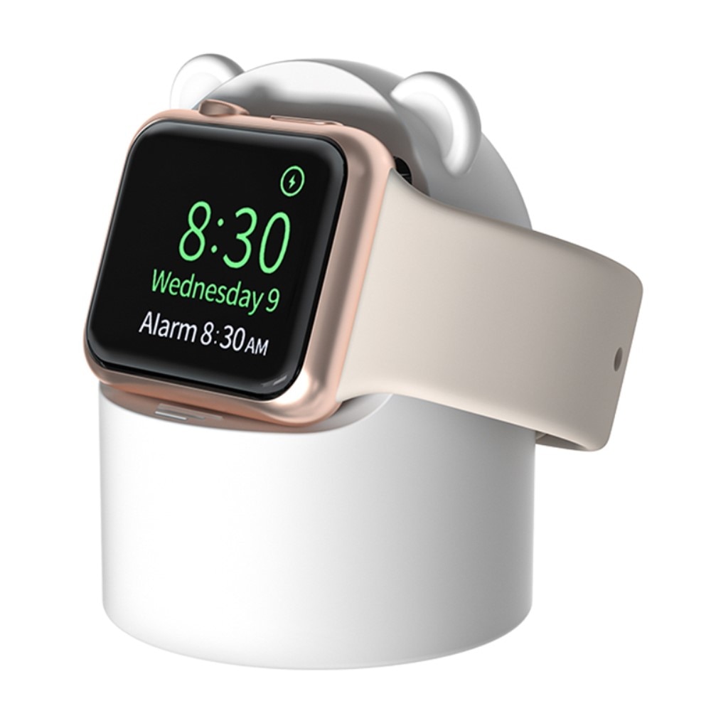 Ladestativ Apple Watch hvit isbjørn