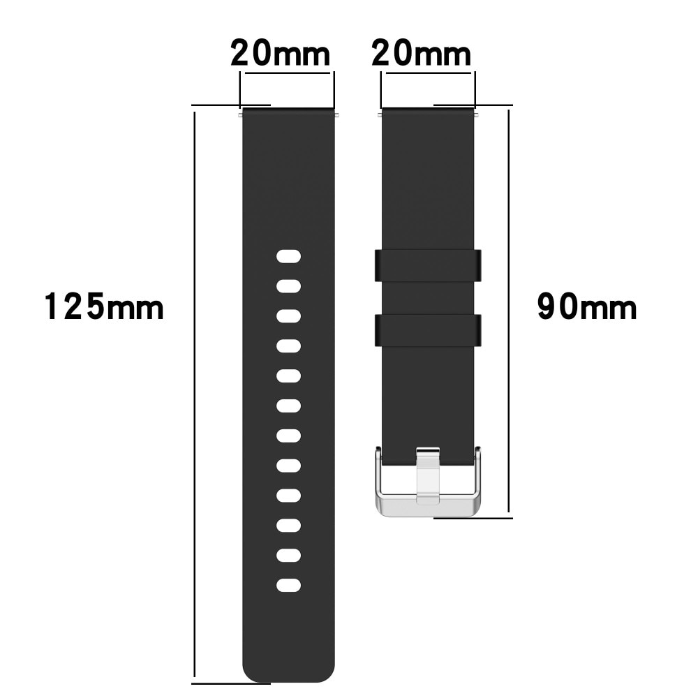 OnePlus Nord Watch Reim Silikon svart