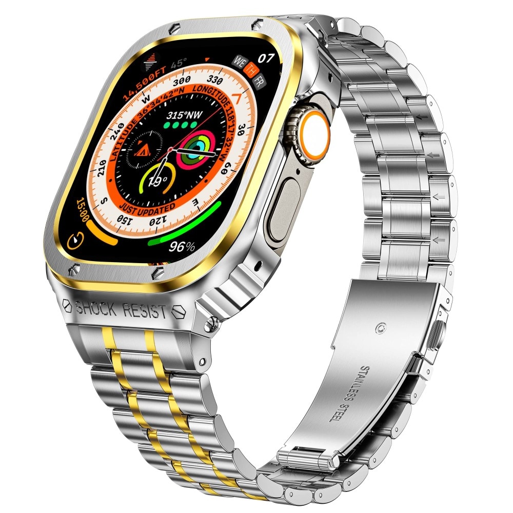 Apple Watch Ultra 49mm Full Metal Reim sølv/gull