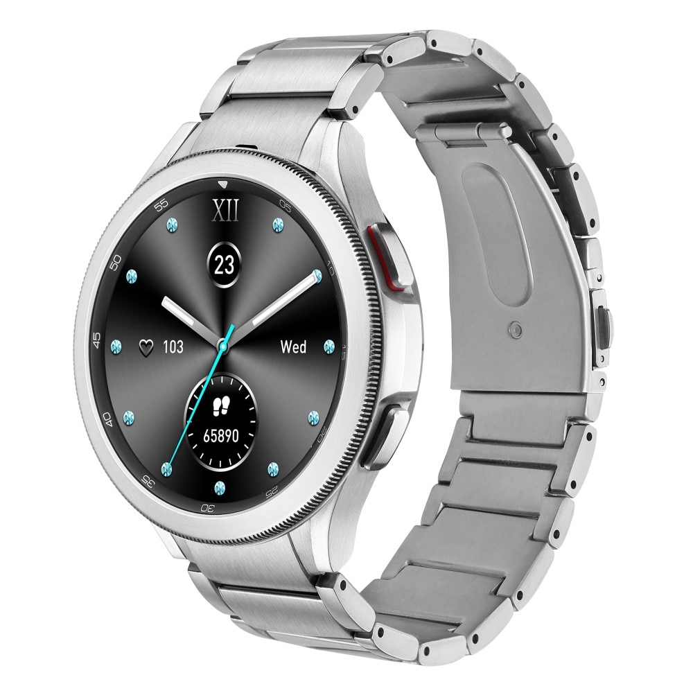 Samsung Galaxy Watch 4 Classic 42mm Full Fit Titan Reim sølv