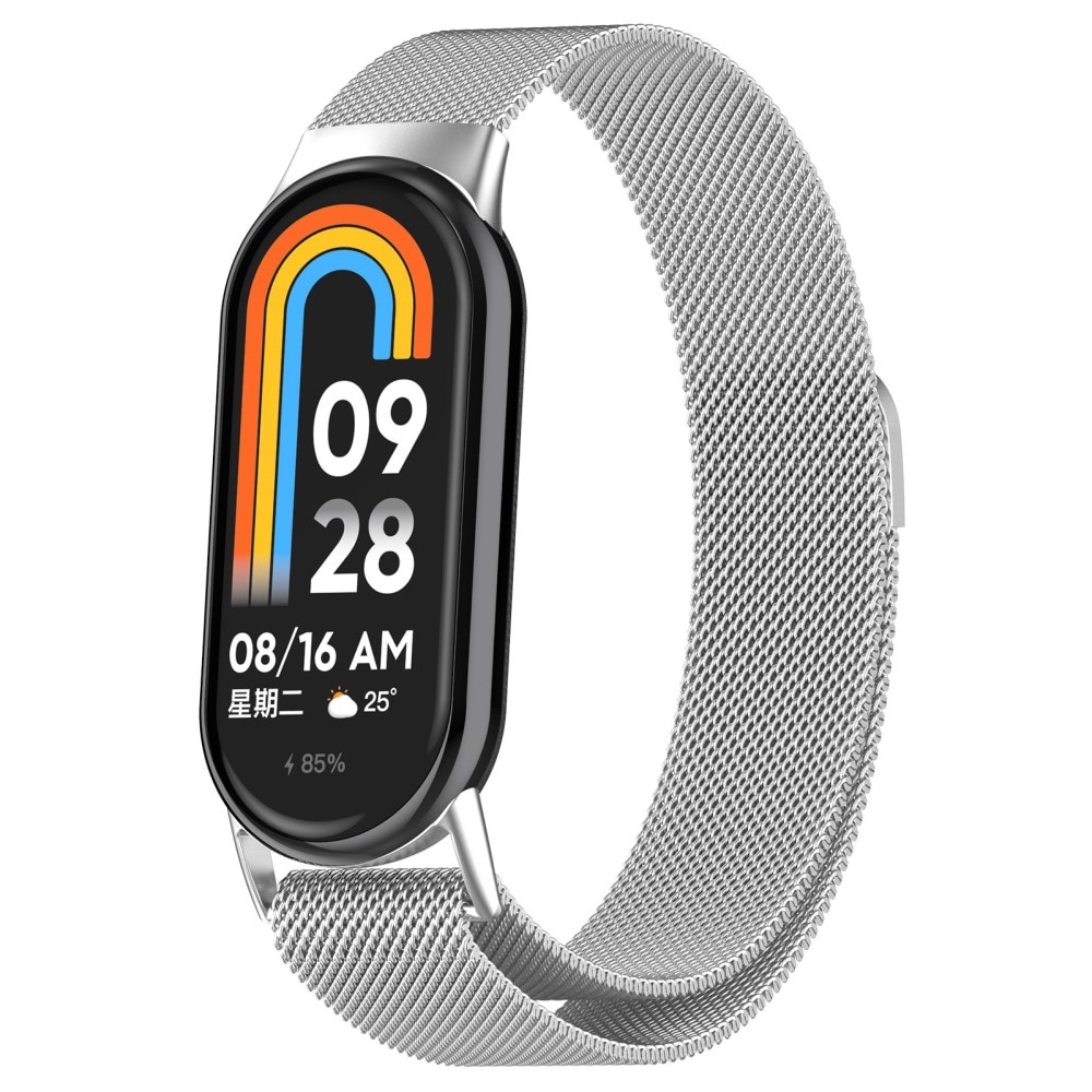 Xiaomi Smart Band 8 Reim Milanese Loop sølv