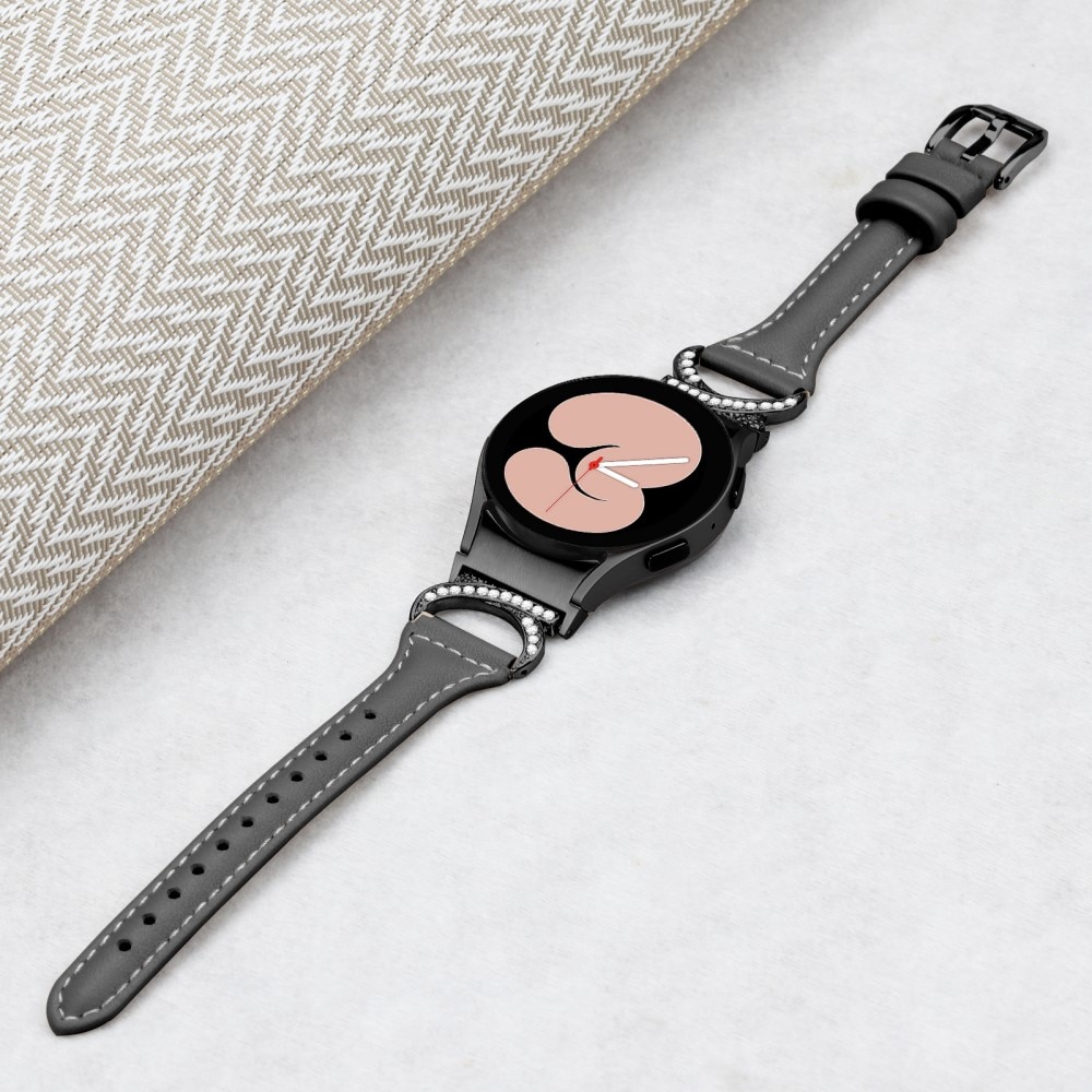 Full fit Rhinestone Skinnreim Samsung Galaxy Watch 4 44mm svart