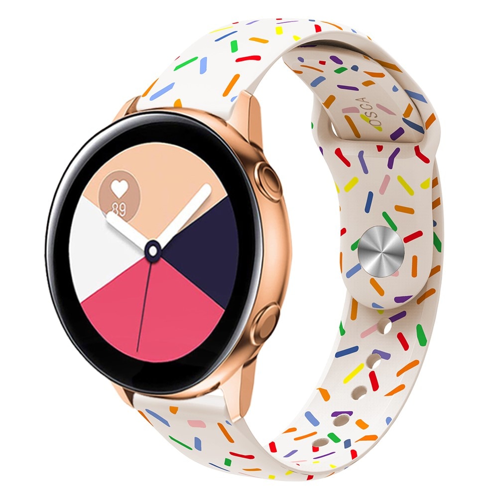 OnePlus Watch 2 Reim Silikon hvit sprinkles