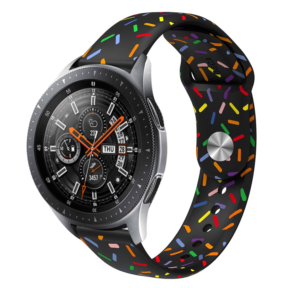 Hama Fit Watch 6910 Reim Silikon svart sprinkles