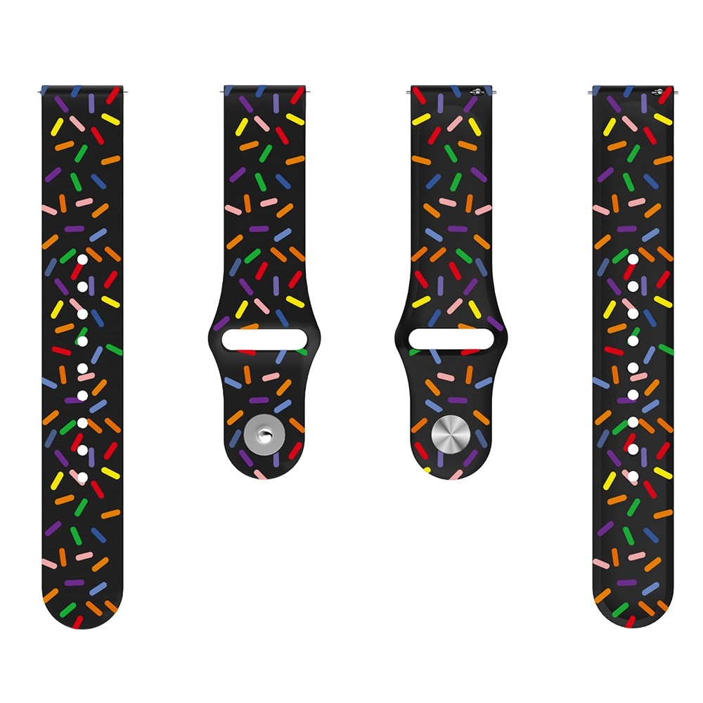 Samsung Galaxy Watch 5 44mm Reim Silikon svart sprinkles