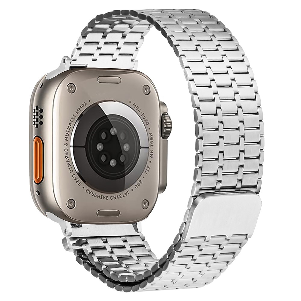 Business Magnetic Reim Apple Watch 45mm Series 7 sølv
