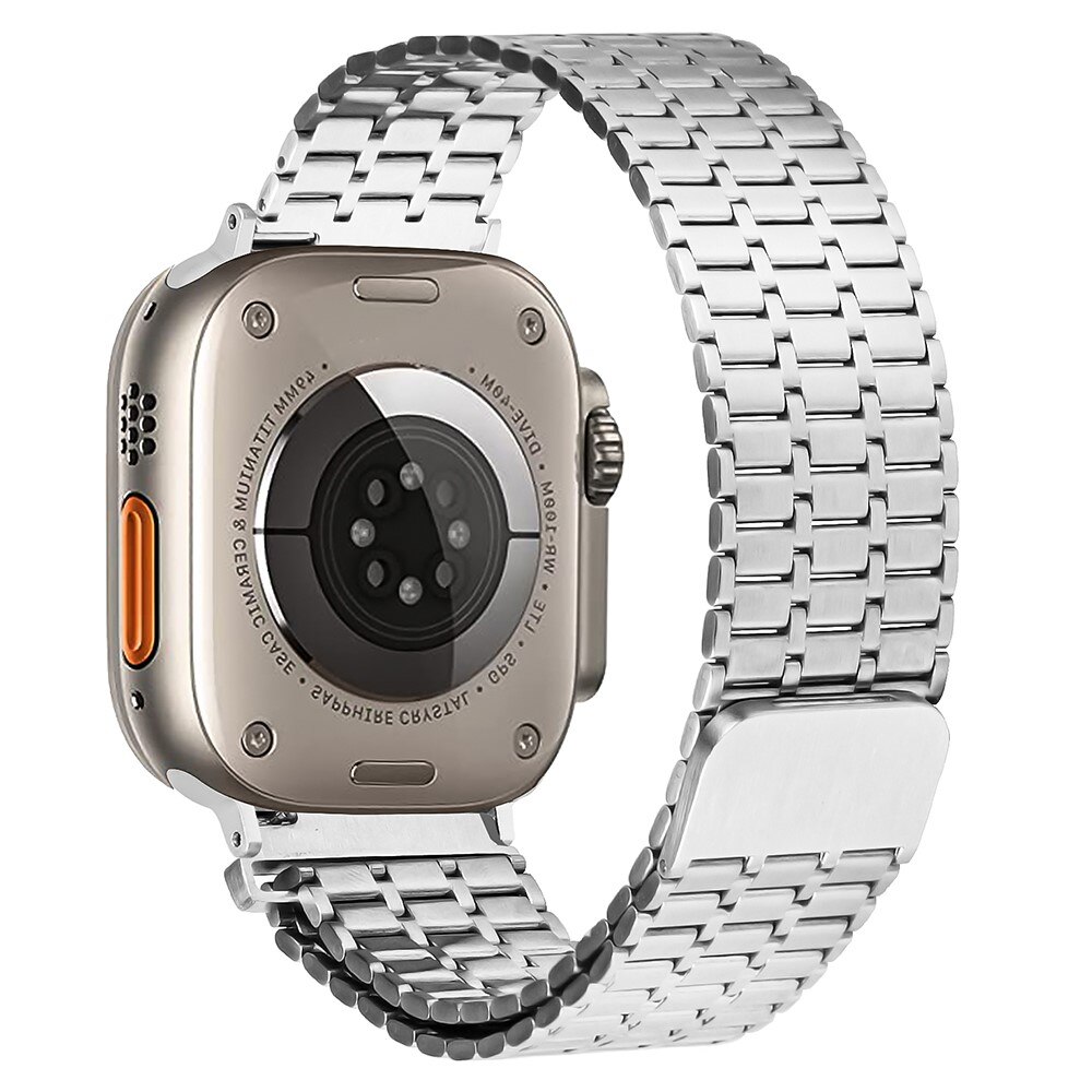 Business Magnetic Reim Apple Watch 44mm sølv