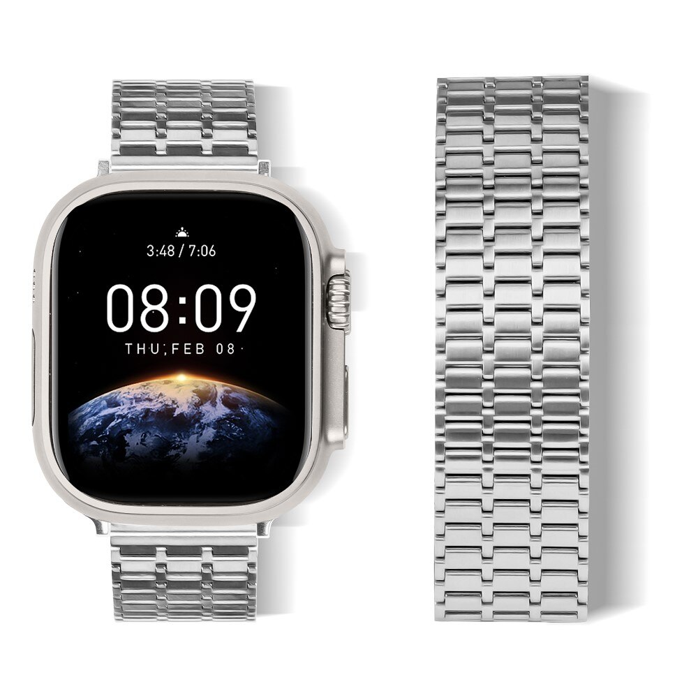 Business Magnetic Reim Apple Watch 44mm sølv