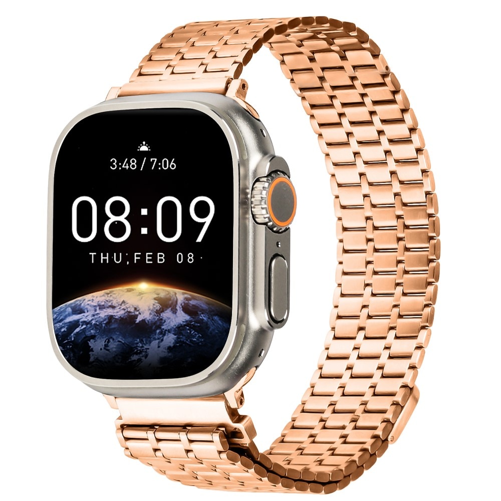 Business Magnetic Reim Apple Watch 45mm Series 7 rosegull