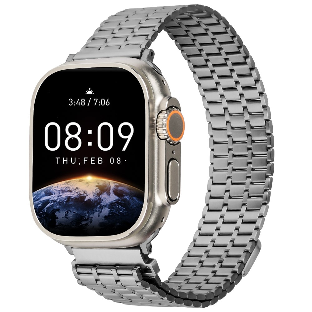 Business Magnetic Reim Apple Watch 45mm Series 7 grå