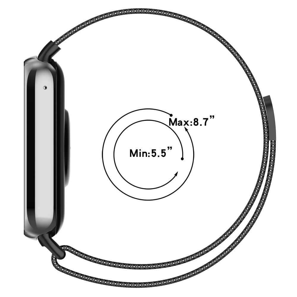 Xiaomi Smart Band 8 Pro Reim Milanese Loop Svart