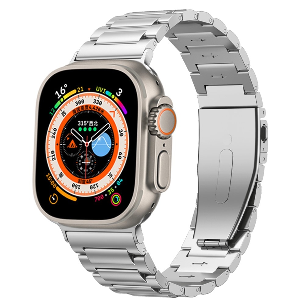 Apple Watch 45mm Series 9 Titan Reim sølv