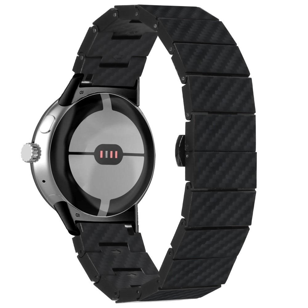 Reim med lenker karbonfiber Google Pixel Watch svart