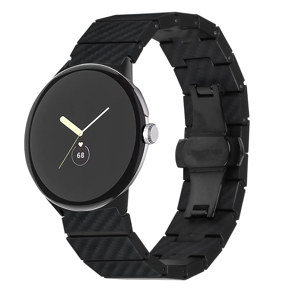 Reim med lenker karbonfiber Google Pixel Watch 2 svart