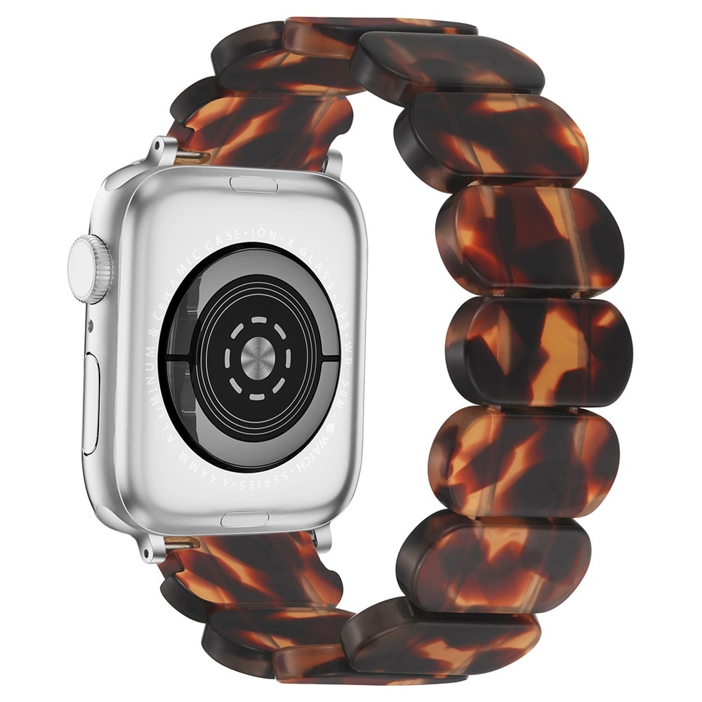 Elastiskt resinarmbånd til Apple Watch 45mm Series 7 brun