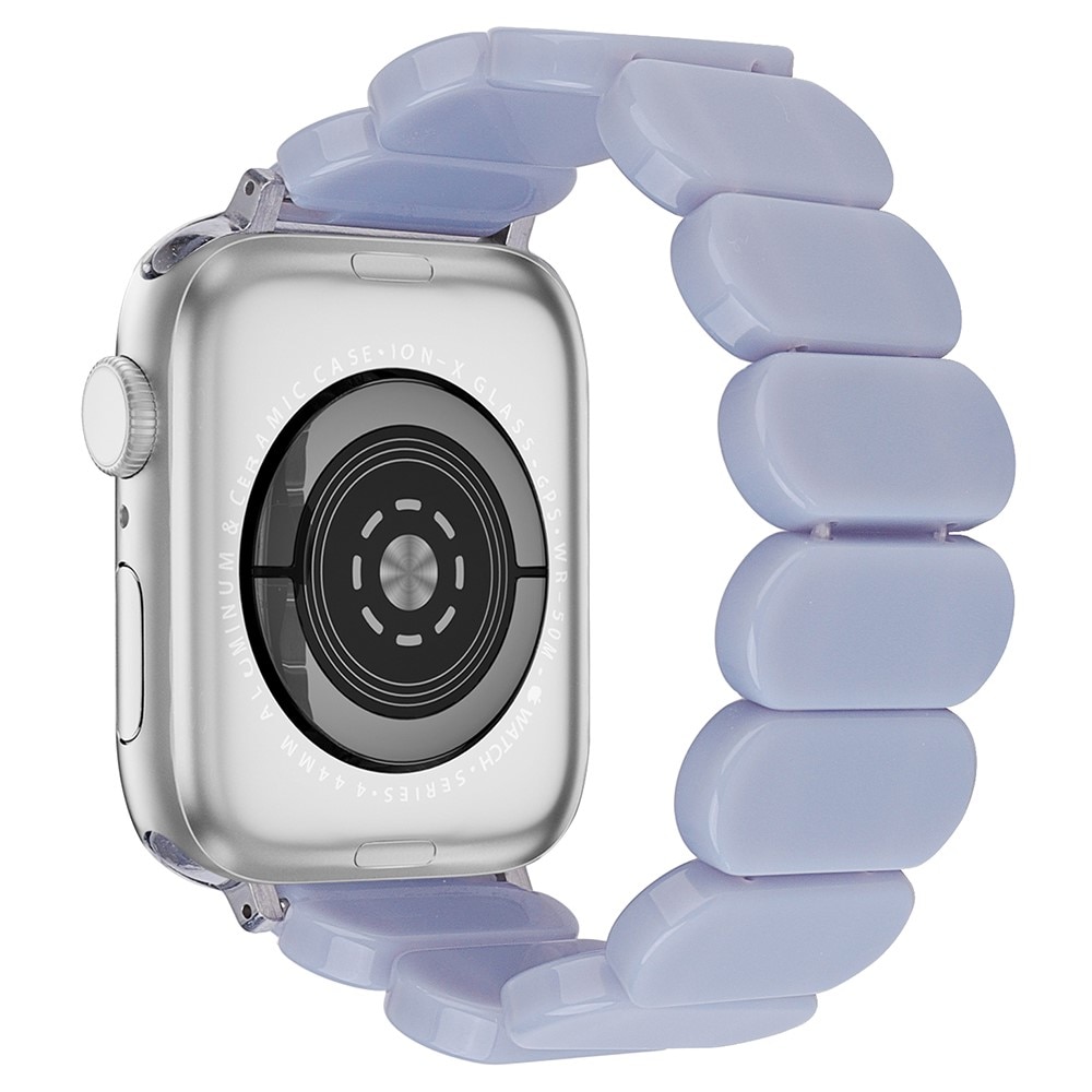 Elastiskt resinarmbånd til Apple Watch 45mm Series 8 lilla