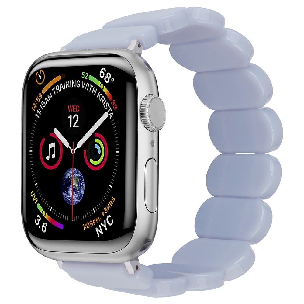 Elastiskt resinarmbånd til Apple Watch 45mm Series 9 lilla