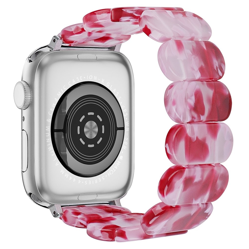 Elastiskt resinarmbånd til Apple Watch 45mm Series 8 rosa blanding