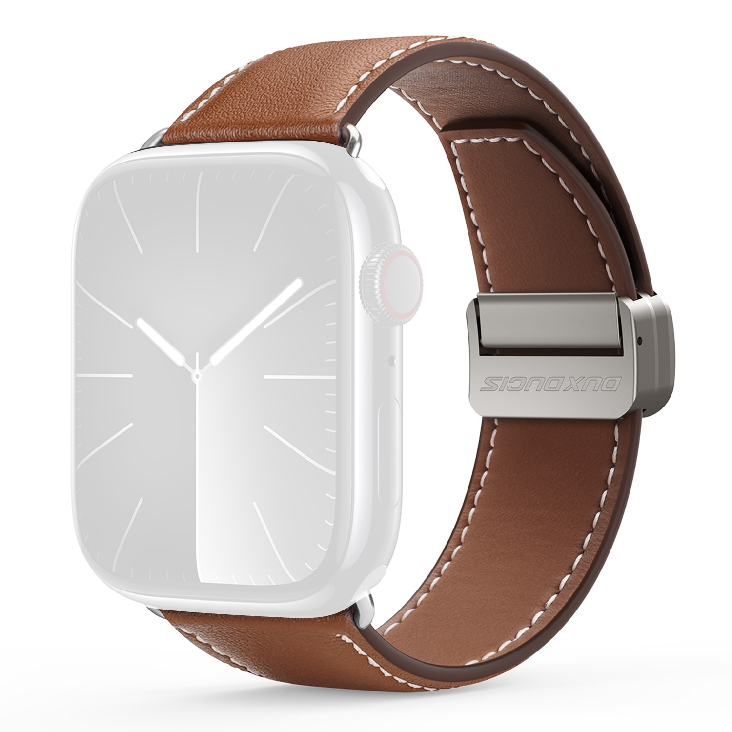 Lærreim Apple Watch Series 11 42mm Brun