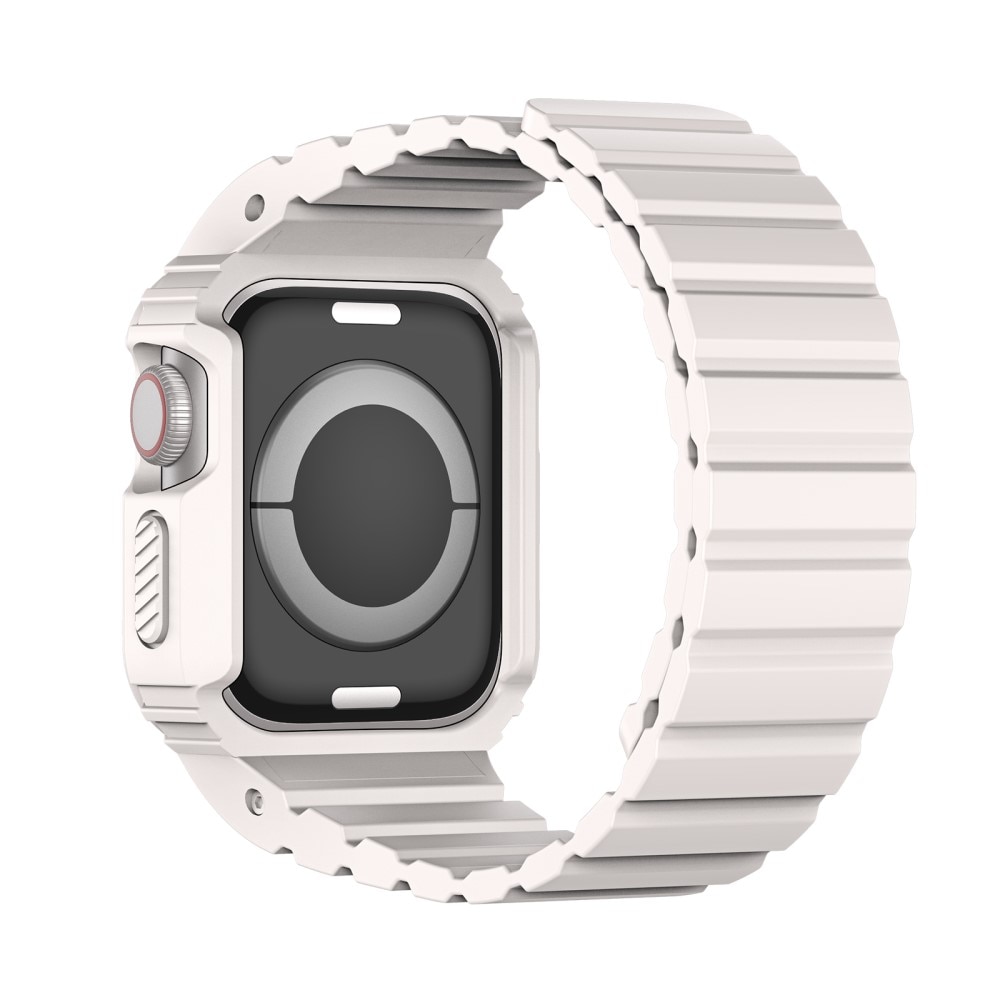 OA Series Deksel + Reim Silikon Apple Watch 41mm Series 8 hvit