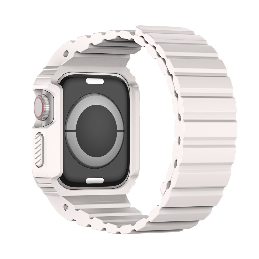 OA Series Deksel + Reim Silikon Apple Watch 38mm hvit