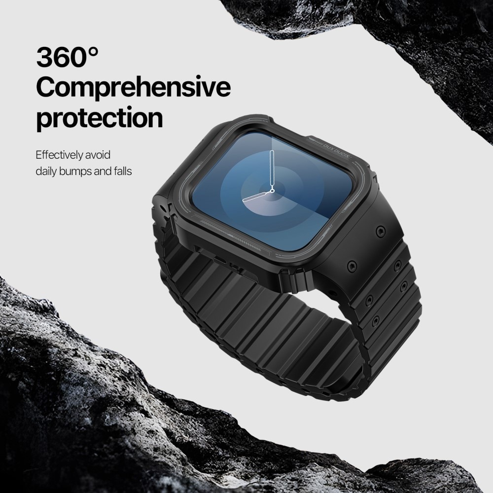OA Series Deksel + Reim Silikon Apple Watch 41mm Series 7 svart