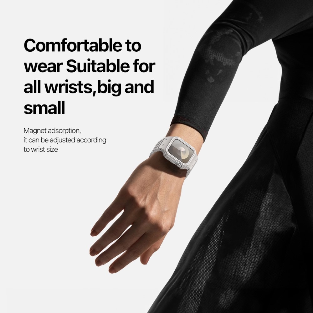 OA Series Deksel + Reim Silikon Apple Watch 42mm hvit