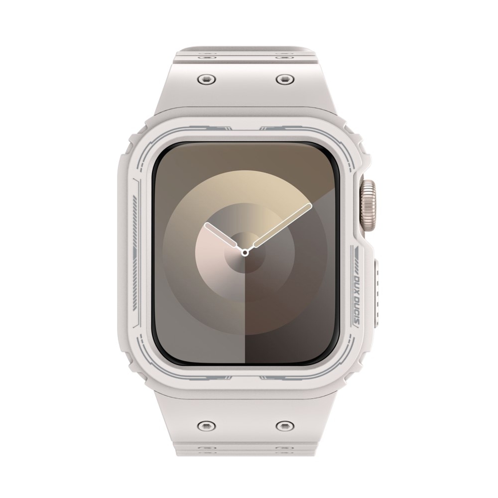 OA Series Deksel + Reim Silikon Apple Watch 45mm Series 9 hvit