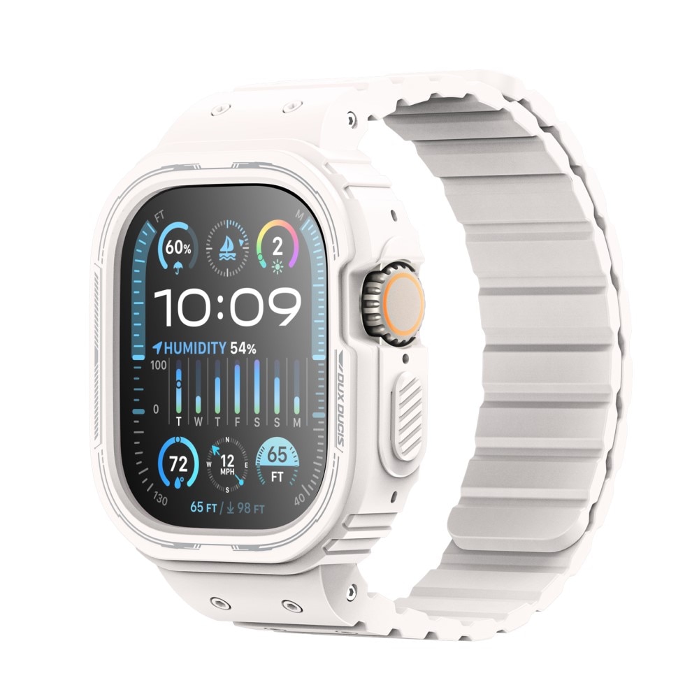 OA Series Deksel + Reim Silikon Apple Watch Ultra 2 49mm hvit
