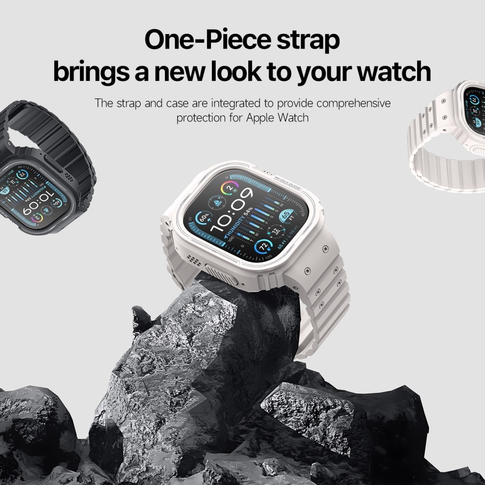 OA Series Deksel + Reim Silikon Apple Watch Ultra 2 49mm hvit