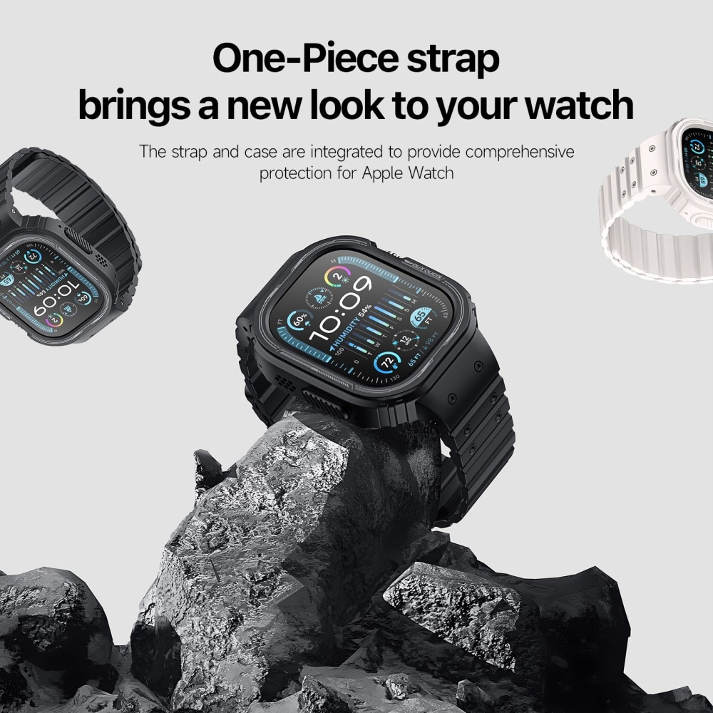 OA Series Deksel + Reim Silikon Apple Watch Ultra 49mm svart