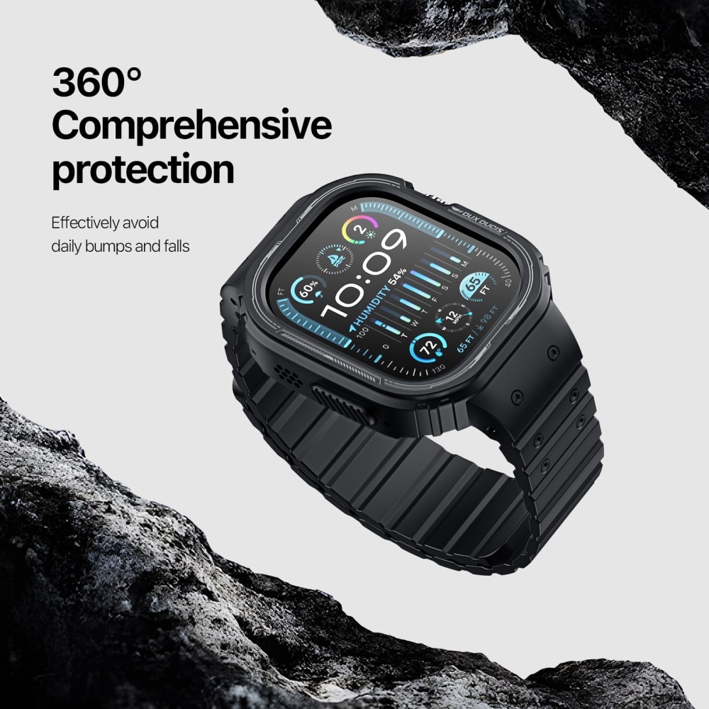 OA Series Deksel + Reim Silikon Apple Watch Ultra 2 49mm svart