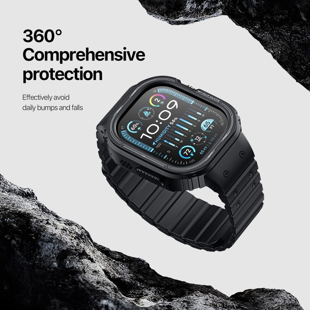 OA Series Deksel + Reim Silikon Apple Watch Ultra 49mm svart