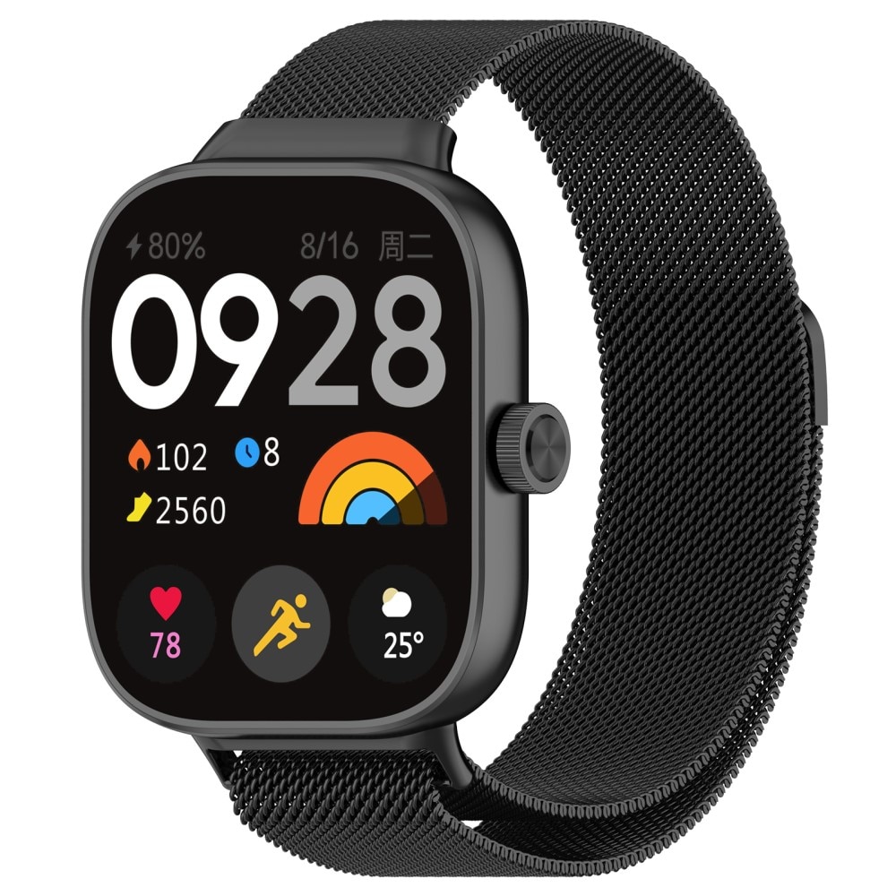 Xiaomi Redmi Watch 4 Reim Milanese Loop svart