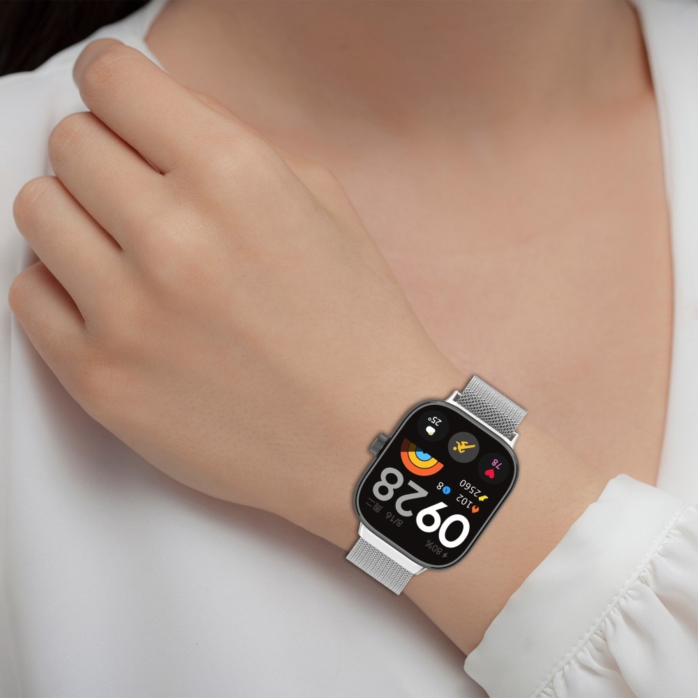 Xiaomi Redmi Watch 4 Reim Milanese Loop sølv
