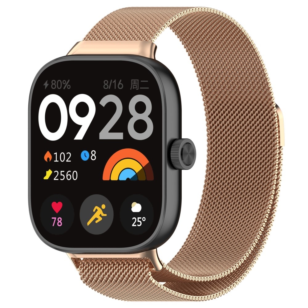 Xiaomi Redmi Watch 4 Reim Milanese Loop rosegull