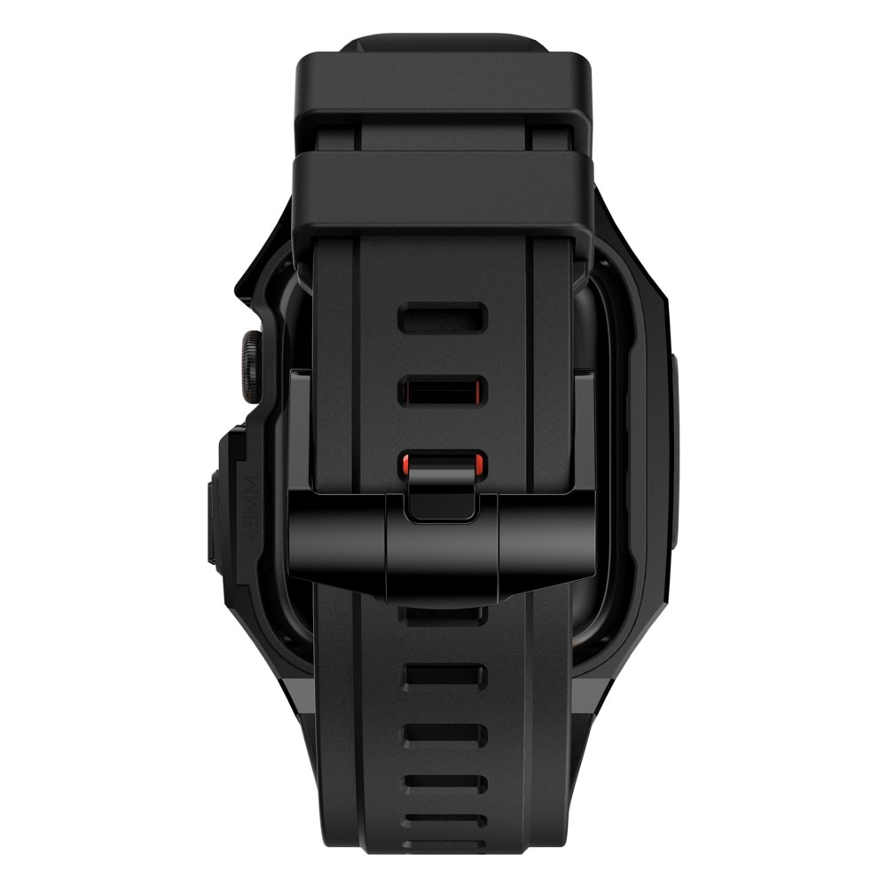 Stainless Steel Deksel + Reim Apple Watch SE 44mm svart