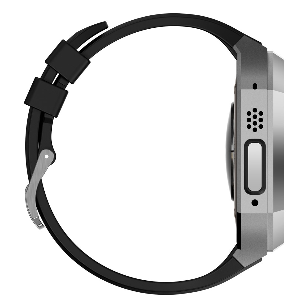 Stainless Steel Deksel + Reim Apple Watch Ultra 49mm sølv/svart