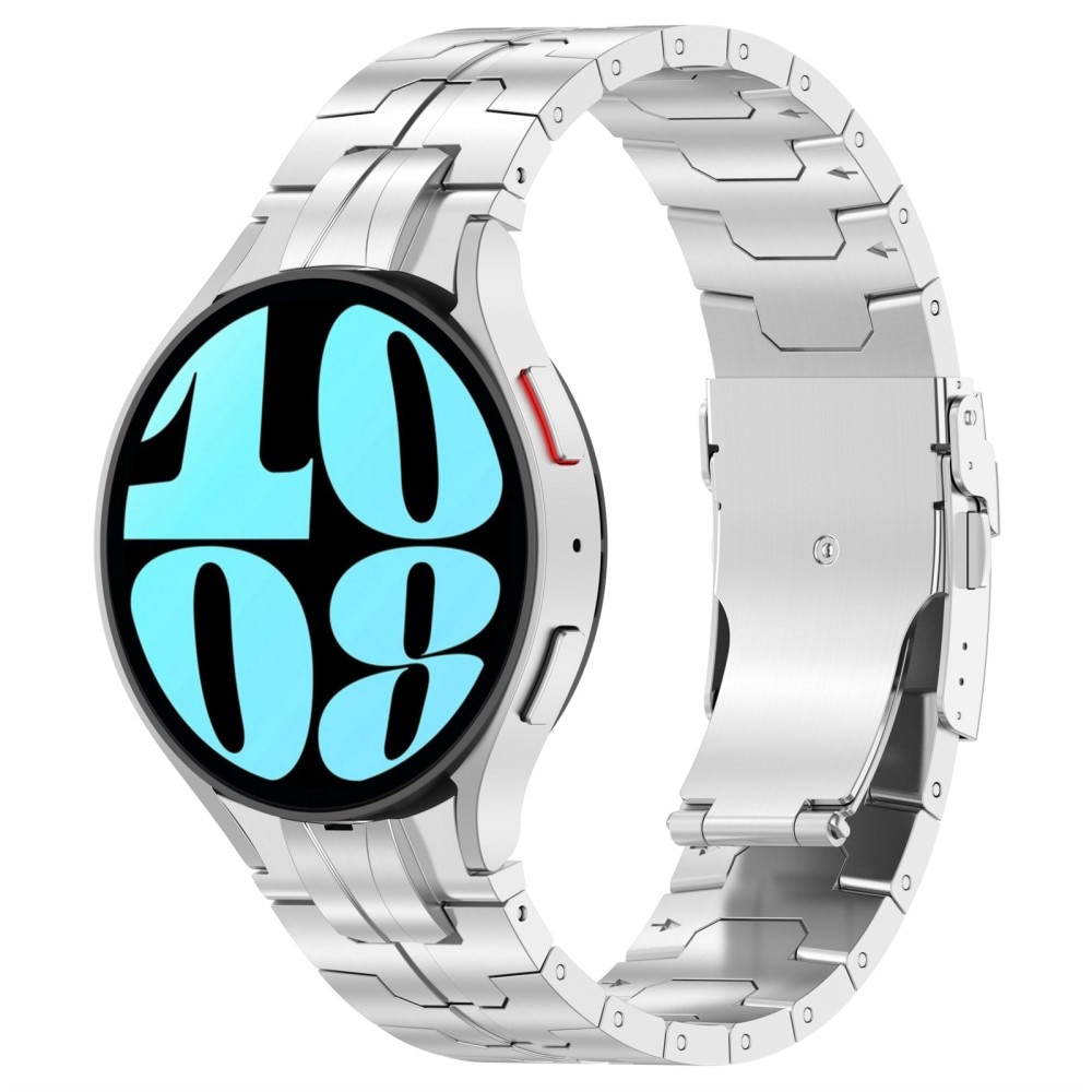 Race Stainless Steel Bracelet Samsung Galaxy Watch 4 40mm sølv