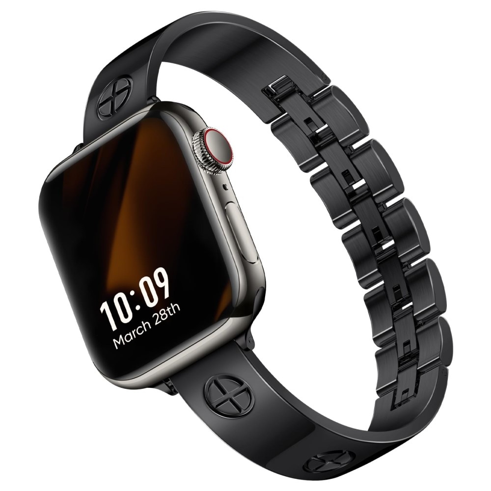 Bangle Cross Bracelet Apple Watch 41mm Series 8 svart