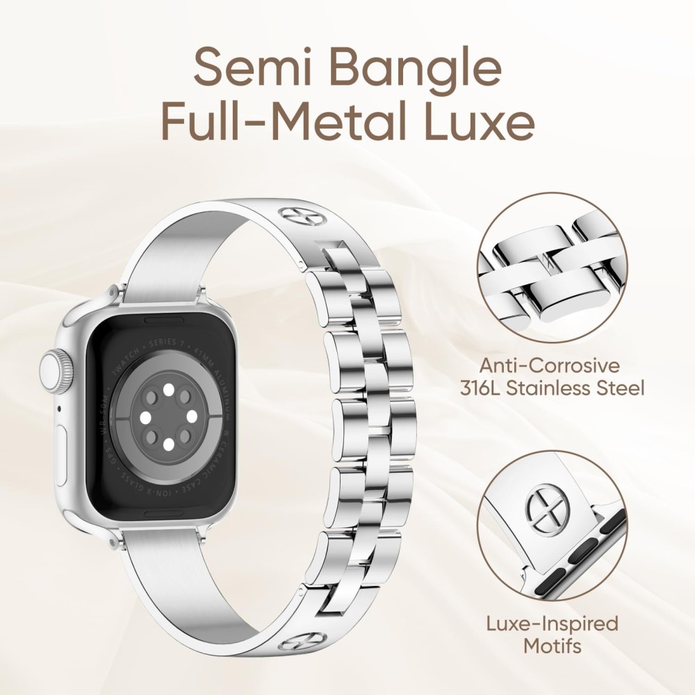 Bangle Cross Bracelet Apple Watch 41mm Series 8 svart