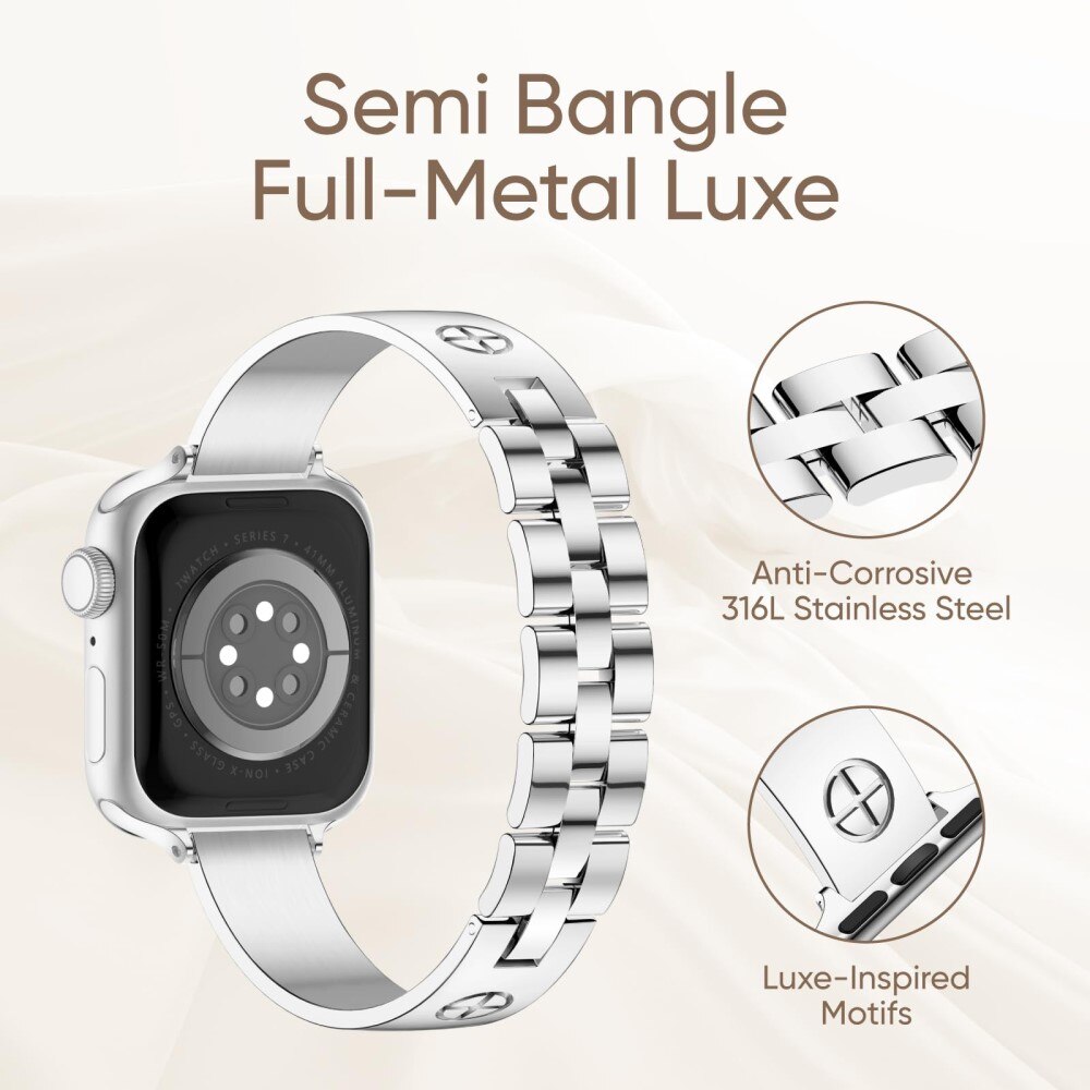Bangle Cross Bracelet Apple Watch 38mm rosegull