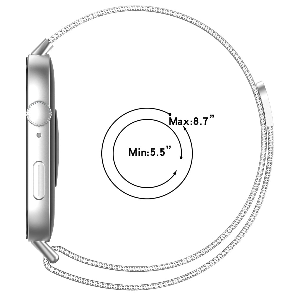 Huawei Watch Fit 4 Pro Reim Milanese Loop Sølv